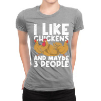 Funny Farming Chicken Lover Farmer Farm Animals Chicken Stars Ladies Fitted T-shirt | Artistshot