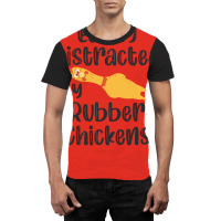 Rubber Chicken Enthusiast Loud Scream Yellow Red Graphic T-shirt | Artistshot