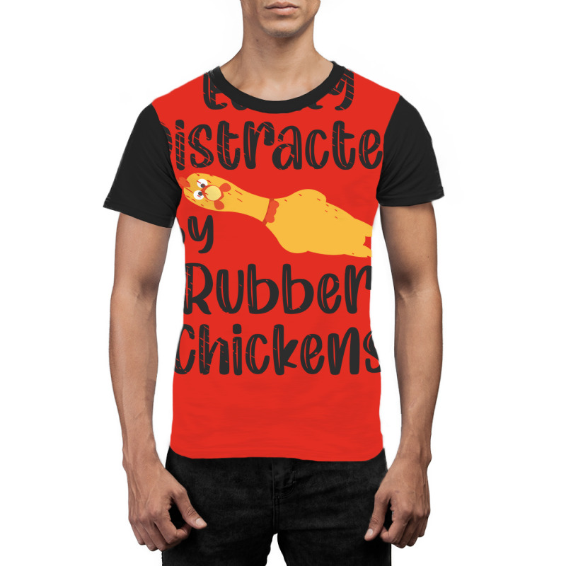 Rubber Chicken Enthusiast Loud Scream Yellow Red Graphic T-shirt by ravadadanine2 | Artistshot