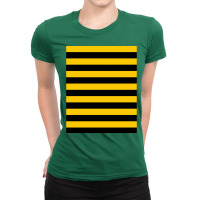 Black And Yellow Stripes Ladies Fitted T-shirt | Artistshot