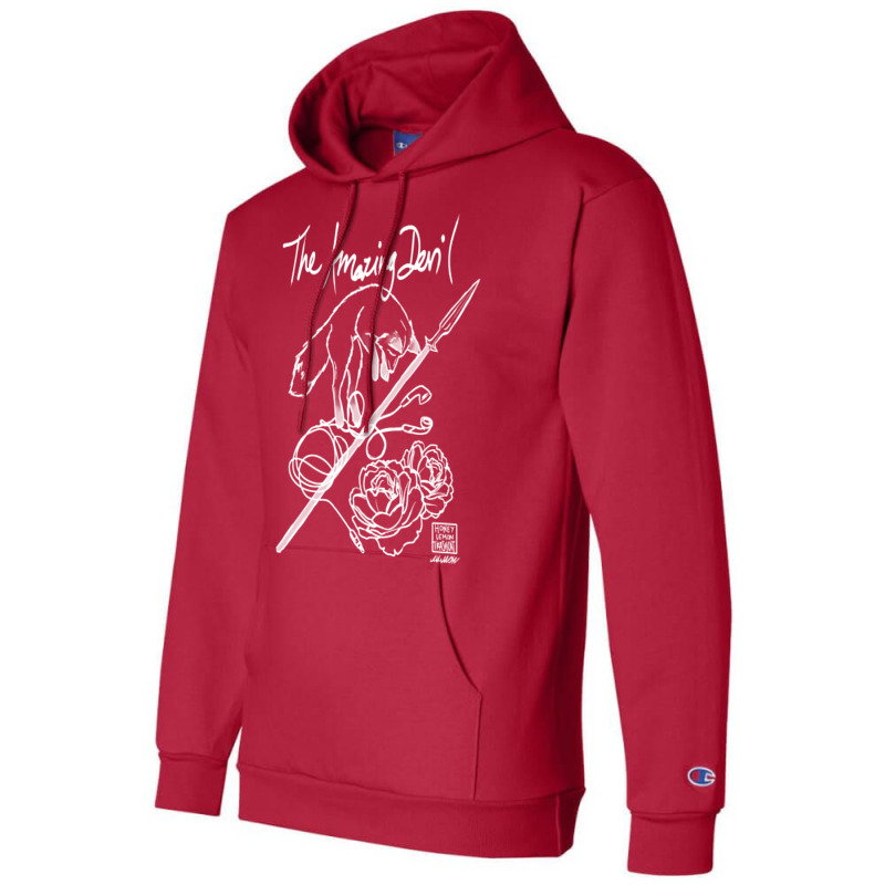 The Amazing Devil   Ruin Emblem Design Champion Hoodie | Artistshot