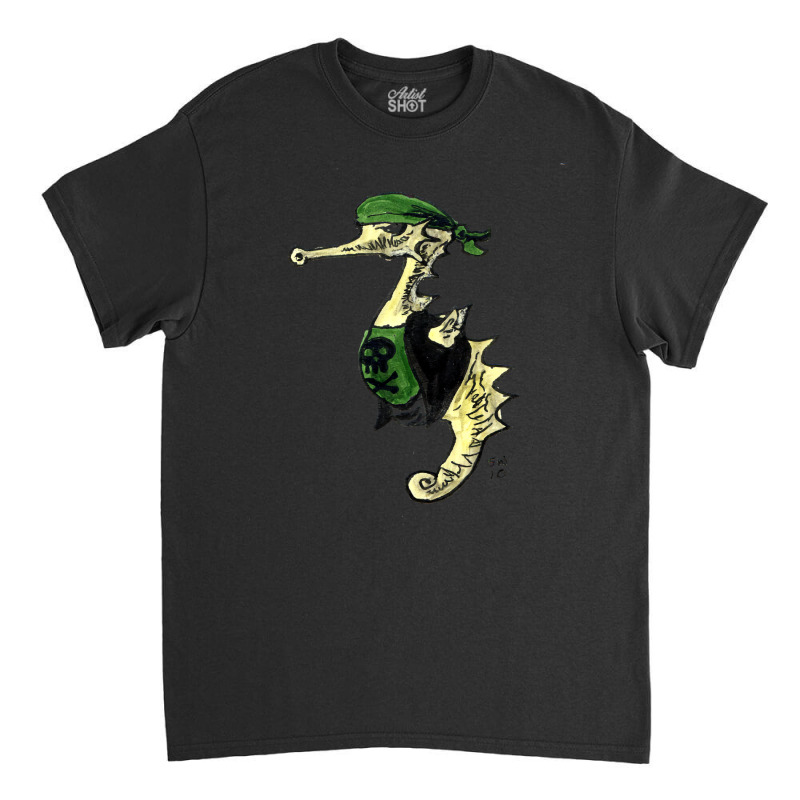 Seahorse Pirate Love Classic T-shirt by yutakaluciea | Artistshot