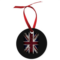 Grunge Uk Flag Great Britain Punk Style Distressed Wall Classic Ornament | Artistshot