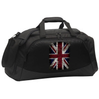 Grunge Uk Flag Great Britain Punk Style Distressed Wall Classic Active Duffel | Artistshot