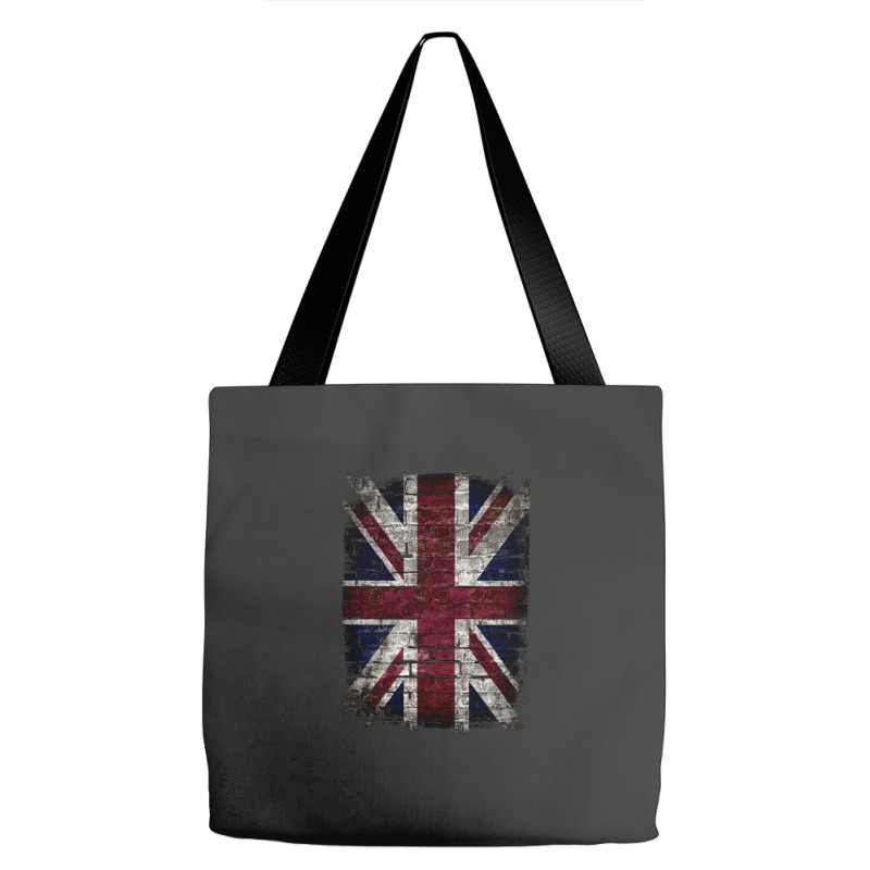 Grunge Uk Flag Great Britain Punk Style Distressed Wall Classic Tote Bags | Artistshot