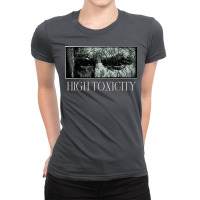 High Toxicity   Stare   Black And White Drawing Ladies Fitted T-shirt | Artistshot