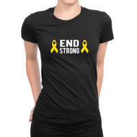 Endometriosis Awareness  End Strong W Ladies Fitted T-shirt | Artistshot