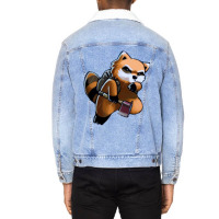 Spiffo The Lumberjack Unisex Sherpa-lined Denim Jacket | Artistshot