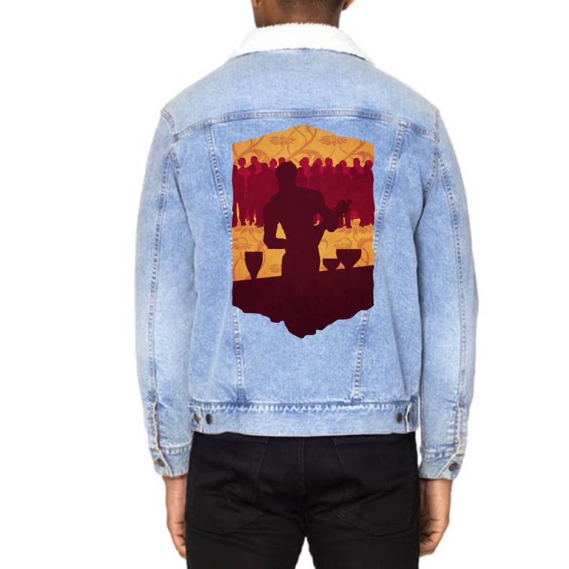 Jaskier 3 Unisex Sherpa-Lined Denim Jacket by hamfiggyx | Artistshot