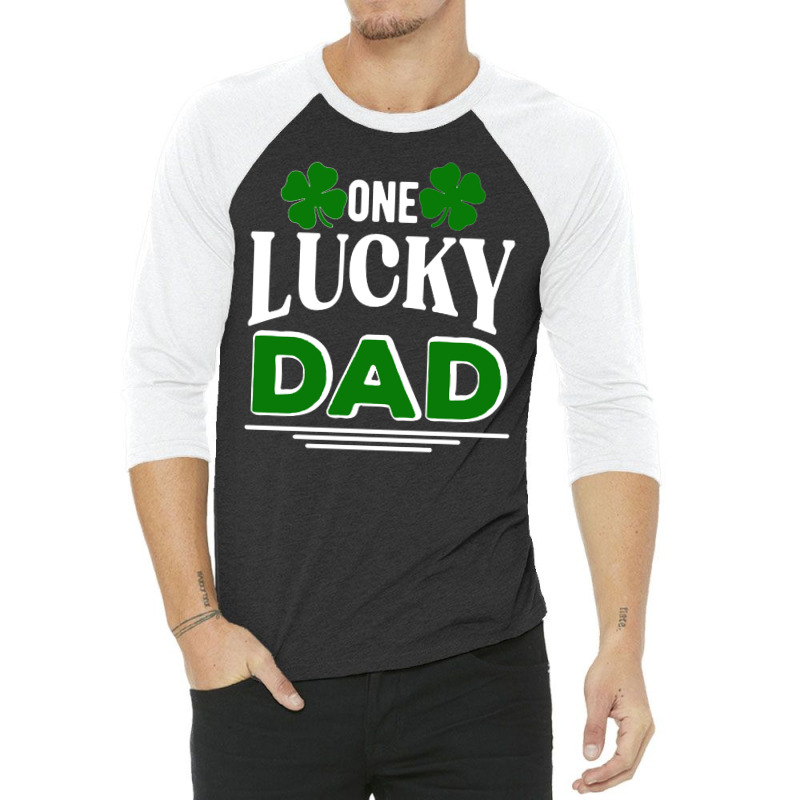 Copy Of One Lucky Dad 3/4 Sleeve Shirt | Artistshot