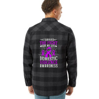 Domestic Violence Awareness Shirt Survivor Gift Design Flannel Shirt | Artistshot