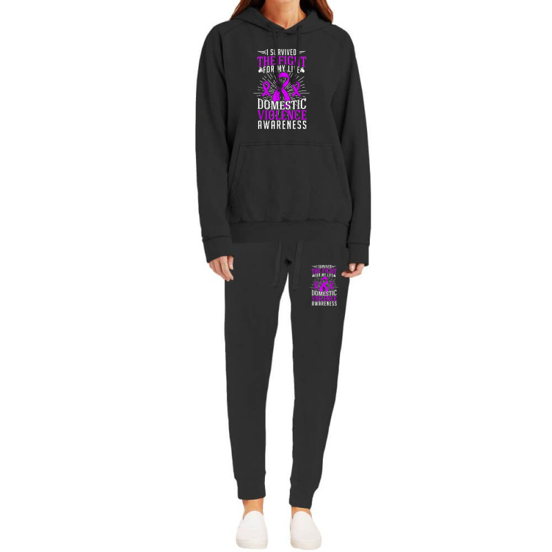 Domestic Violence Awareness Shirt Survivor Gift Design Hoodie & Jogger Set | Artistshot