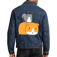 Squirrel And Guinea Pig Men Denim Jacket | Artistshot