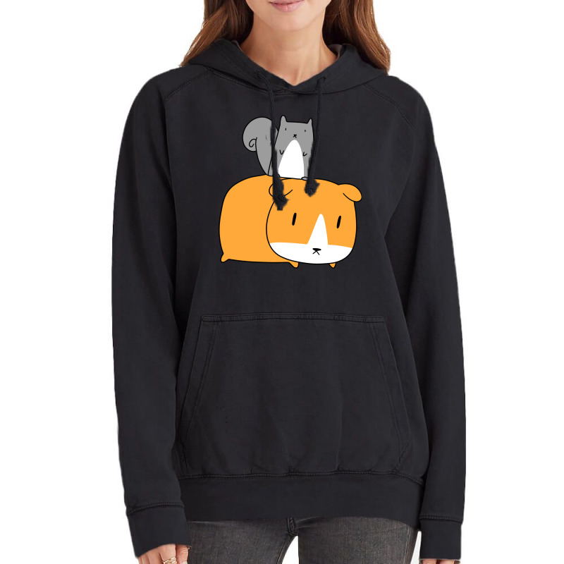 Squirrel And Guinea Pig Vintage Hoodie | Artistshot