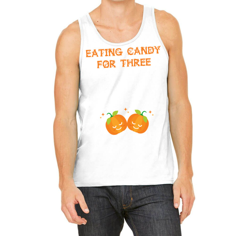 Eating Candy For Three Halloween Pumpkin Twins Pregnancy Mom Sweatshir Tank Top | Artistshot