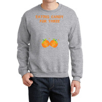 Eating Candy For Three Halloween Pumpkin Twins Pregnancy Mom Sweatshir Crewneck Sweatshirt | Artistshot