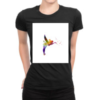 Tinkerbell In Watercolor Ladies Fitted T-shirt | Artistshot