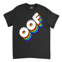 Oof Meme Retro Rainbow Old School Nerd Geek Shirt Gift For Him Or Her. Classic T-shirt | Artistshot