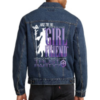 My Trusty Npc Gf Men Denim Jacket | Artistshot