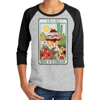 The Ice Cream Tarot Card Fast Food Mystic Occult Youth 3/4 Sleeve | Artistshot