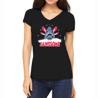 Totally Jawsome Women's V-neck T-shirt | Artistshot