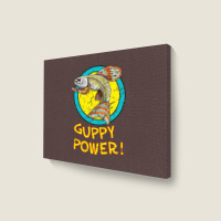 Guppy Power! Landscape Canvas Print | Artistshot