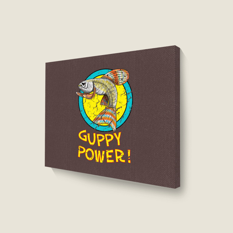 Guppy Power! Landscape Canvas Print | Artistshot