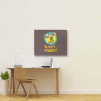 Guppy Power! Landscape Canvas Print | Artistshot