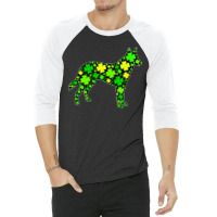 Funny Puppy Shamrock German Shepherd Dog 3/4 Sleeve Shirt | Artistshot