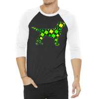 Funny Puppy Shamrock Labrador Dog 3/4 Sleeve Shirt | Artistshot