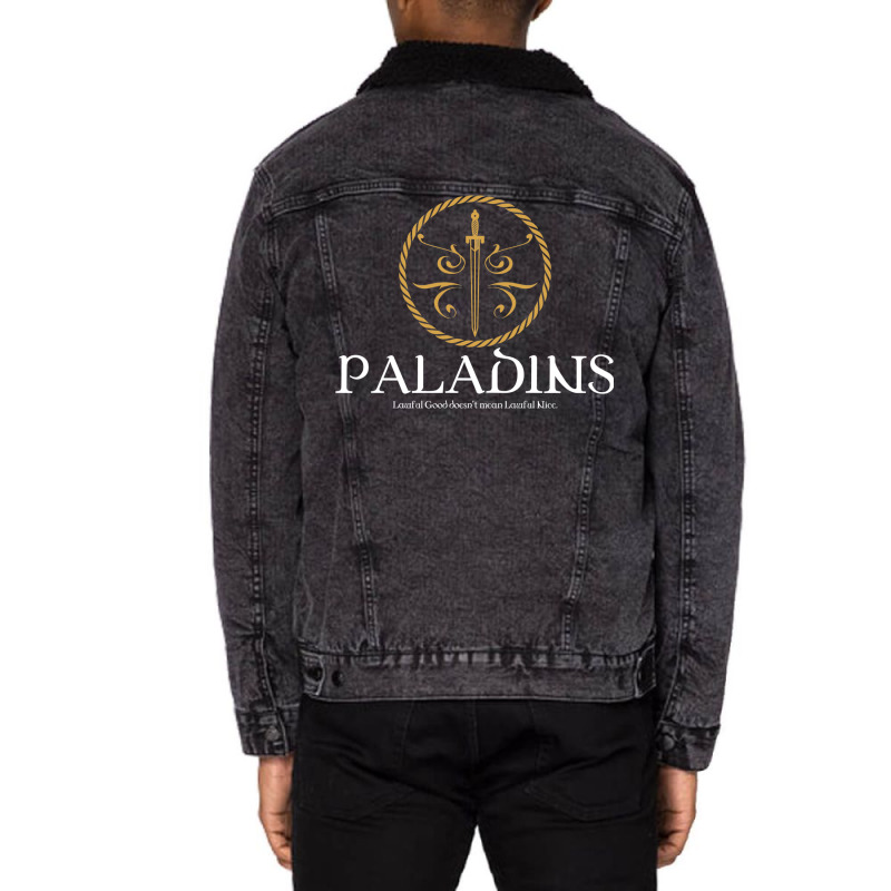 Paladin Paladins Tabletop Rpg Addict Unisex Sherpa-Lined Denim Jacket by zuozuonauhelo | Artistshot