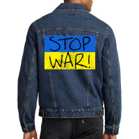 Flag Shirt Stop War Men Denim Jacket | Artistshot