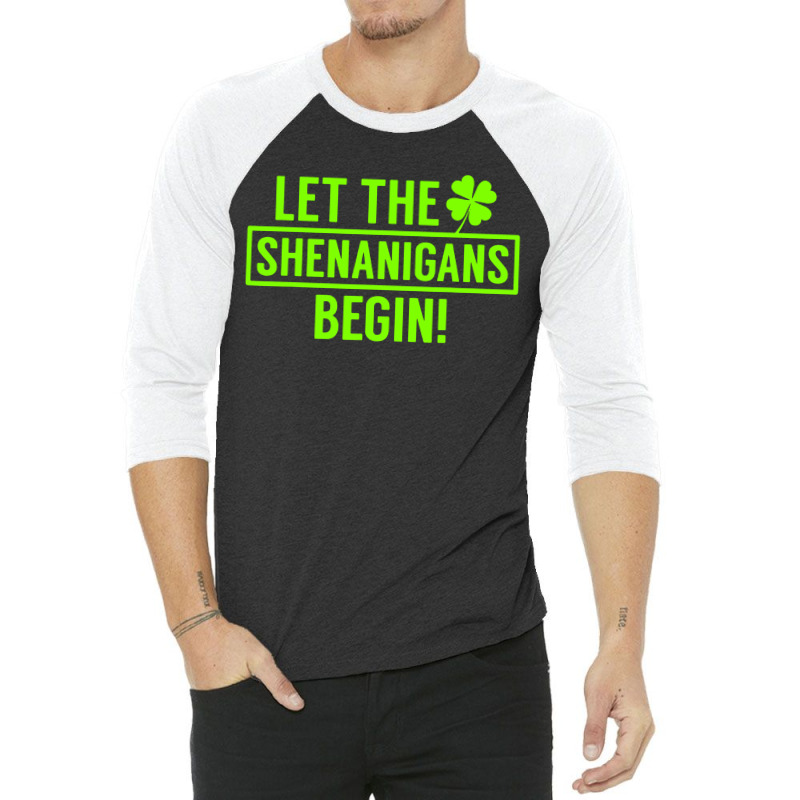 Dark Beer Drinking Saint Patricks Shut Up Liver 3/4 Sleeve Shirt | Artistshot