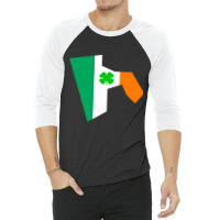 Irish Flag Rhode Island State 3/4 Sleeve Shirt | Artistshot