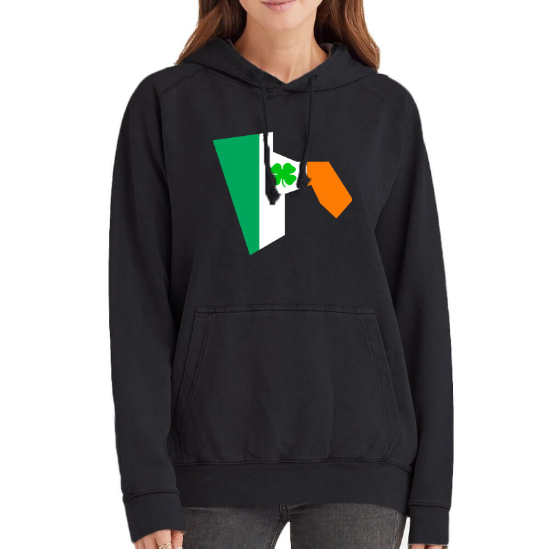 Irish Flag Rhode Island State Vintage Hoodie | Artistshot