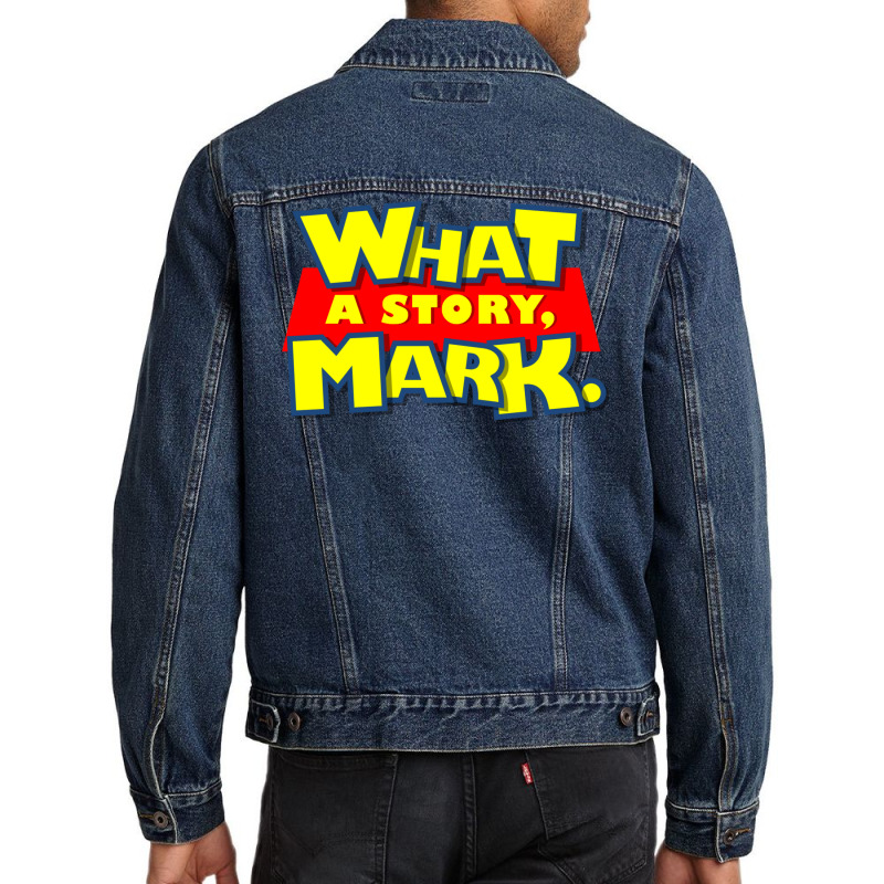 What A Story Men Denim Jacket by bazazkwstas | Artistshot