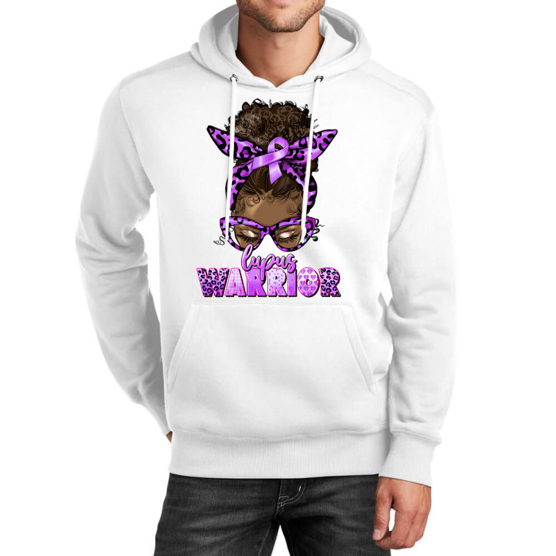 Lupus Warrior Afro Messy Bun Unisex Hoodie | Artistshot