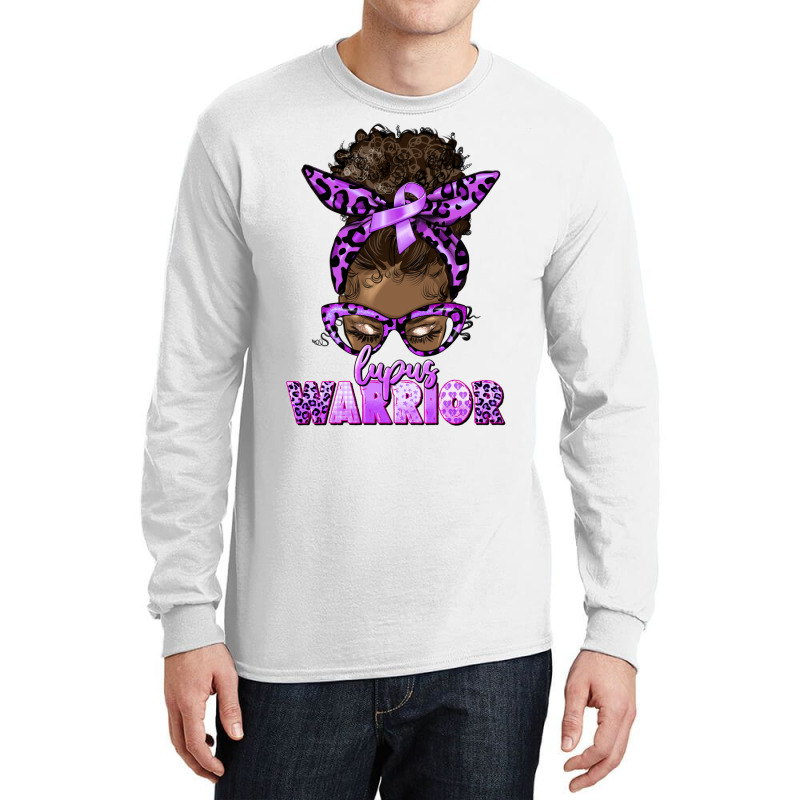 Lupus Warrior Afro Messy Bun Long Sleeve Shirts | Artistshot