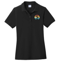 Retro Psychedelic Mushroom Shrooms Forager Magic Mycology Ladies Polo Shirt | Artistshot