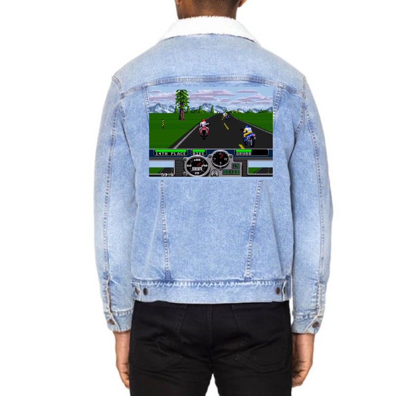 Road Rash Unisex Sherpa-Lined Denim Jacket by zuozuonauhelo | Artistshot