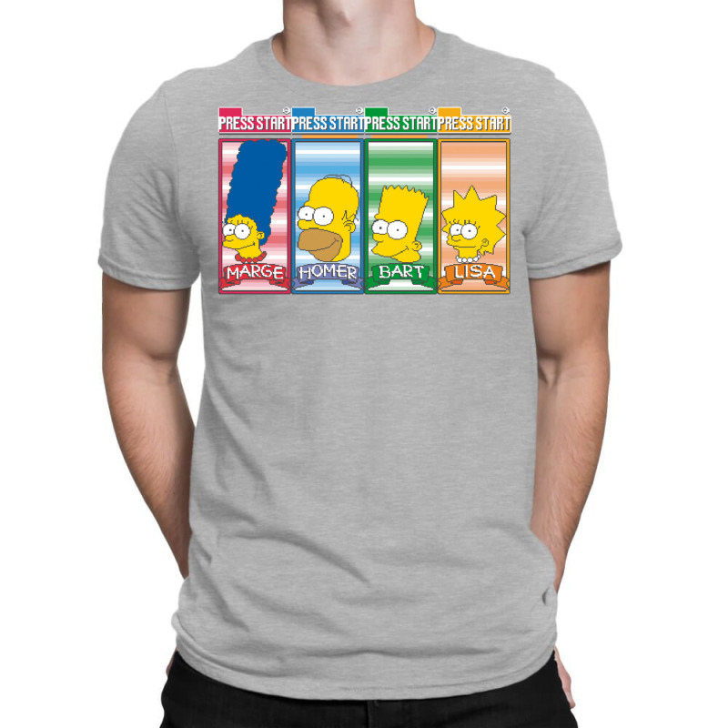 Simpsons Arcade Character Select T-Shirt by zuozuonauhelo | Artistshot