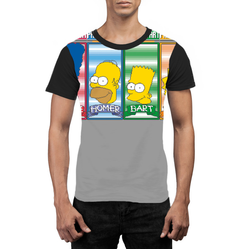 Simpsons Arcade Character Select Graphic T-shirt by zuozuonauhelo | Artistshot