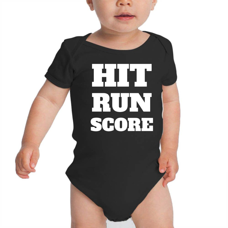 Hit Run Score Baby Bodysuit by Ramateeshirt | Artistshot