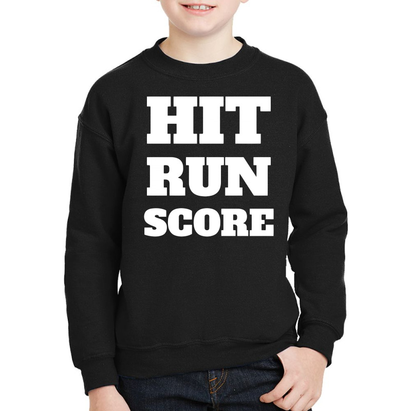 Hit Run Score Youth Sweatshirt by Ramateeshirt | Artistshot