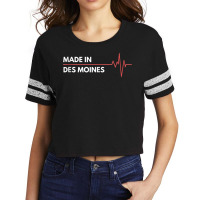 Born In Des Moines Iowa Birth City Birthplace Tank Top Scorecard Crop Tee | Artistshot