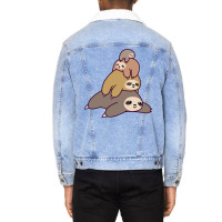 Sloth Stack 1 Unisex Sherpa-lined Denim Jacket | Artistshot