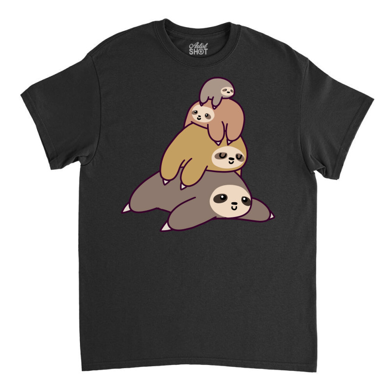 Sloth Stack 1 Classic T-shirt by zogoehawan | Artistshot