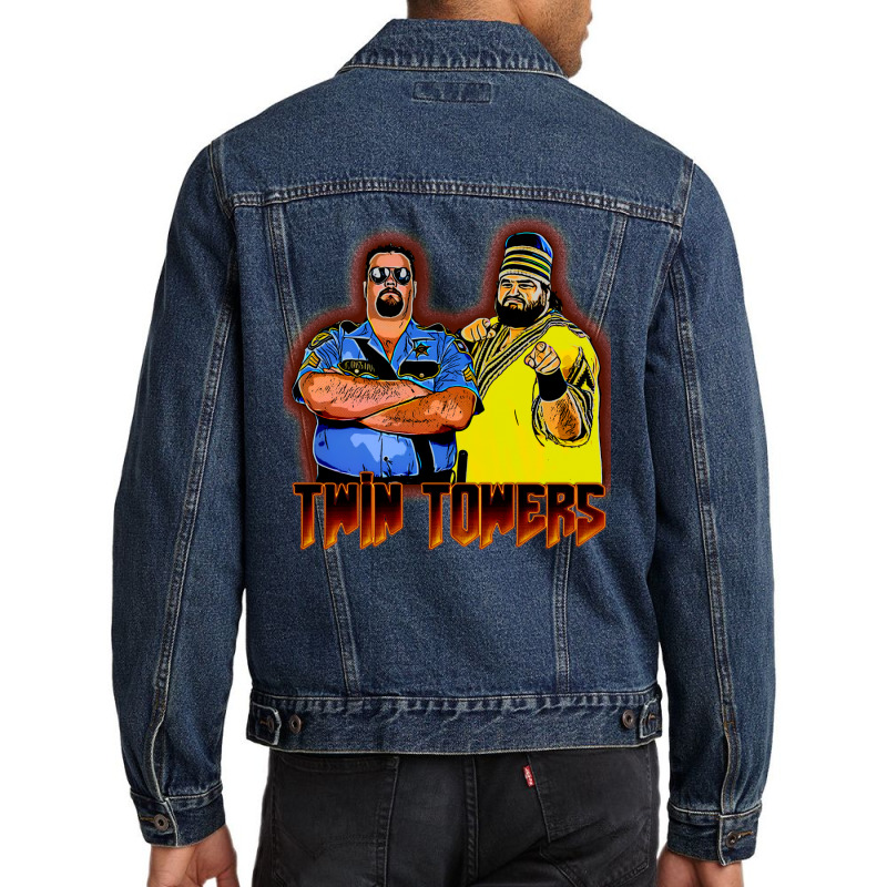 The Twin Towers Men Denim Jacket | Artistshot