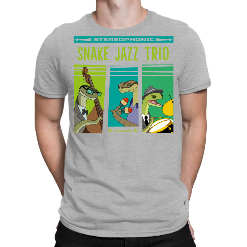 Snake Jazz Trio Vinyl T-Shirt by zogoehawan | Artistshot