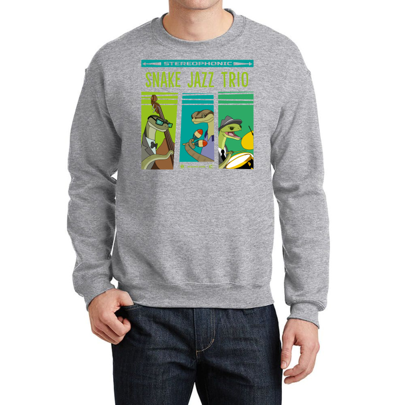 Snake Jazz Trio Vinyl Crewneck Sweatshirt by zogoehawan | Artistshot